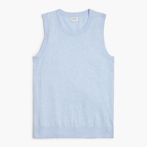 NWT J. Crew Women’s ' Light Blue Sleeveless Sweater Shell